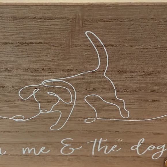 You me and the dog block sign decor-Christmas gift dog lover-NEW - Picture 2 of 11